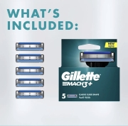 تیغ یدک ژیلت مدل Gillette Mach 3 (بسته 5 عددی)